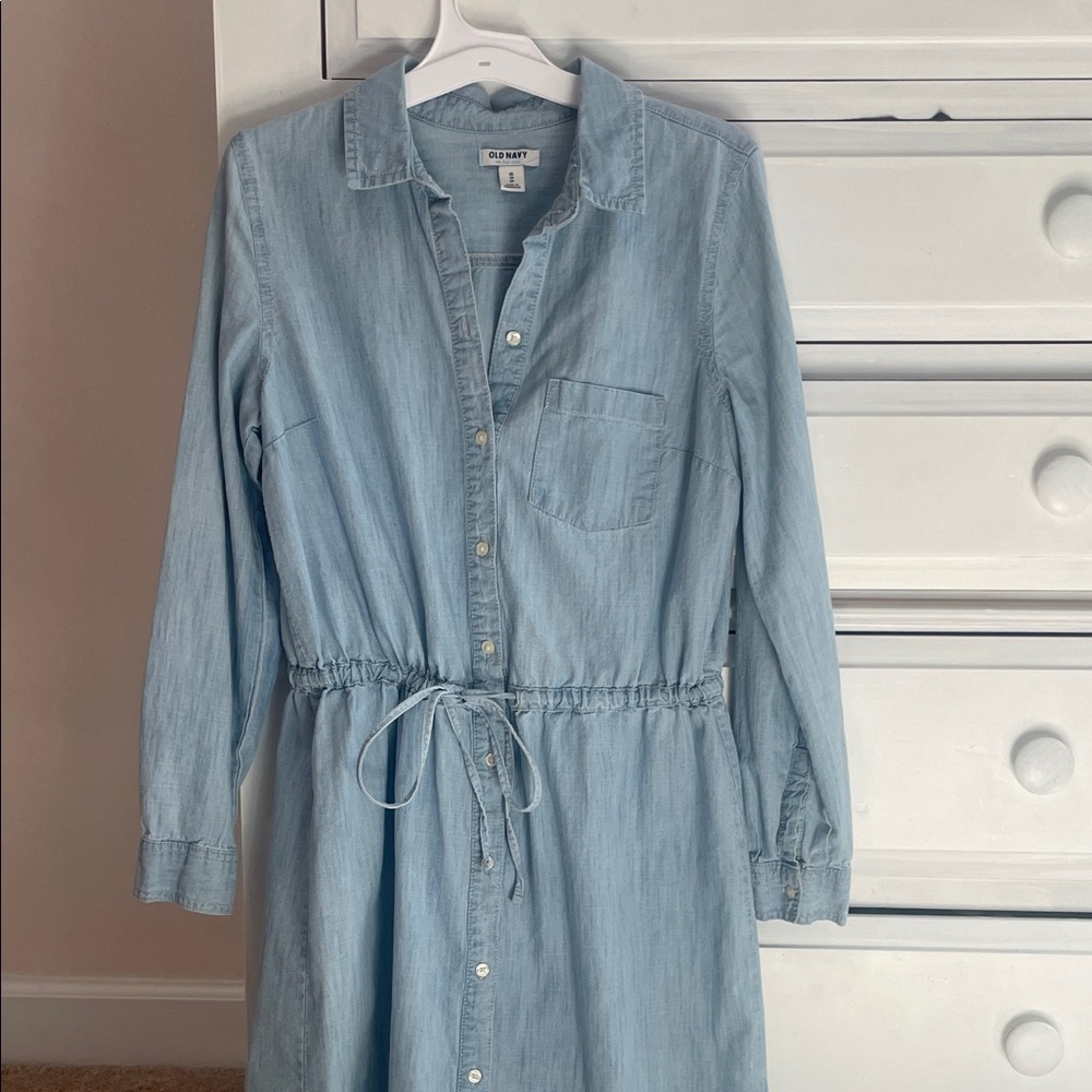 Old Navy Light Blue Long Sleeve Dress